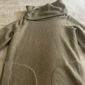 Ll bean Cozy Gray Cowl Neck Sweater